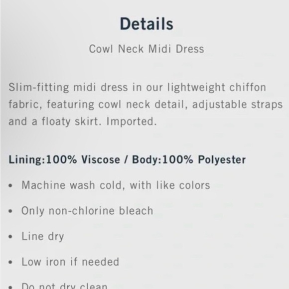 Abercrombie & Fitch Cocktail Dress Cowl Neck Sky Blue Sleeveless Size L - Picture 11 of 11